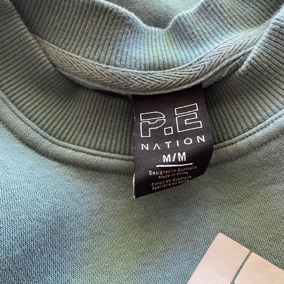 P.E NATION x Berry Trellis Grem Pullover Sweatshirt Heavyweight Casual Relaxed - Picture 7 of 9